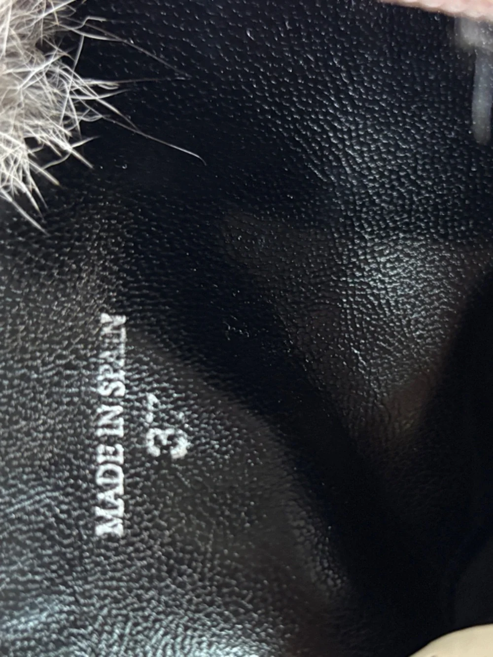 Paloma Barcelo Tan Suede Winter Boots with Faux Fur Cuff